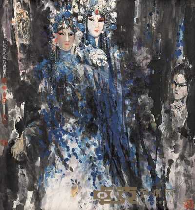 石齐 白蛇传 镜心 96×90cm